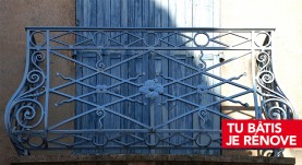 Entretenir les ferronneries - balcon bleu- Thomas & Piron